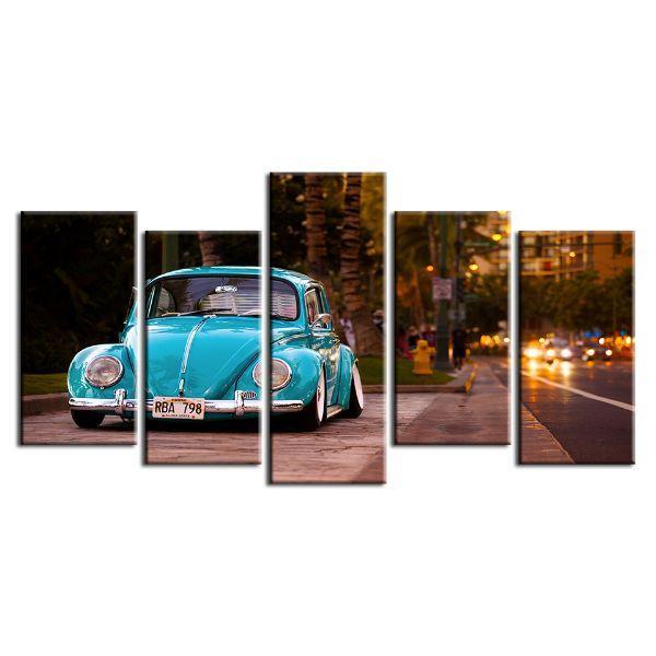 Vintage Vw Beetle – Automative Canvas Wall Art