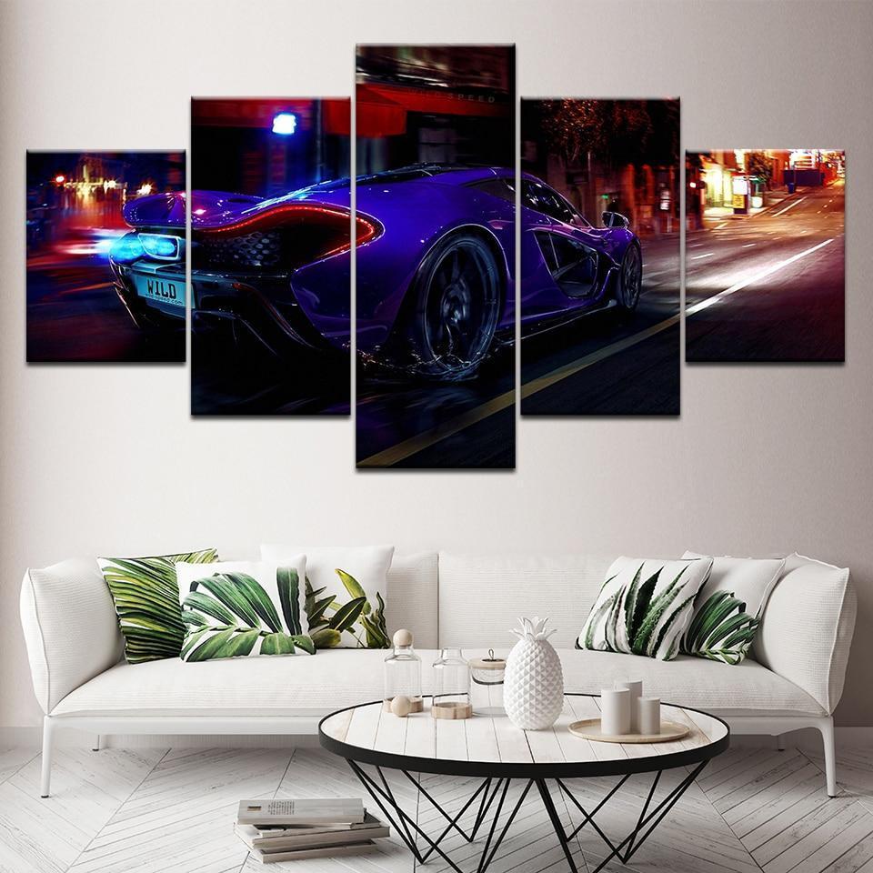 Violet Luxury Sports – Automative Canvas Wall Art