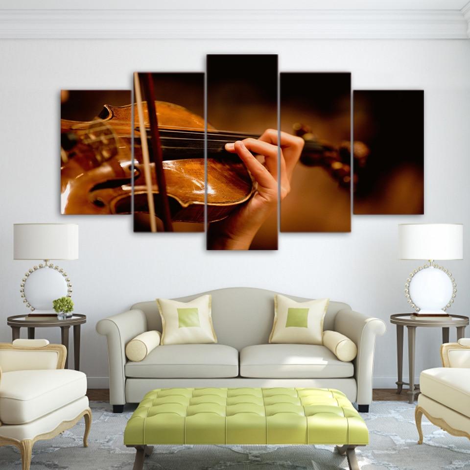 Violin Play Elegant – Music Canvas Wall Art
