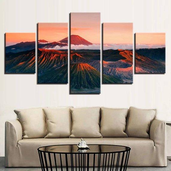 Volcano Mountain – Nature Canvas Wall Art