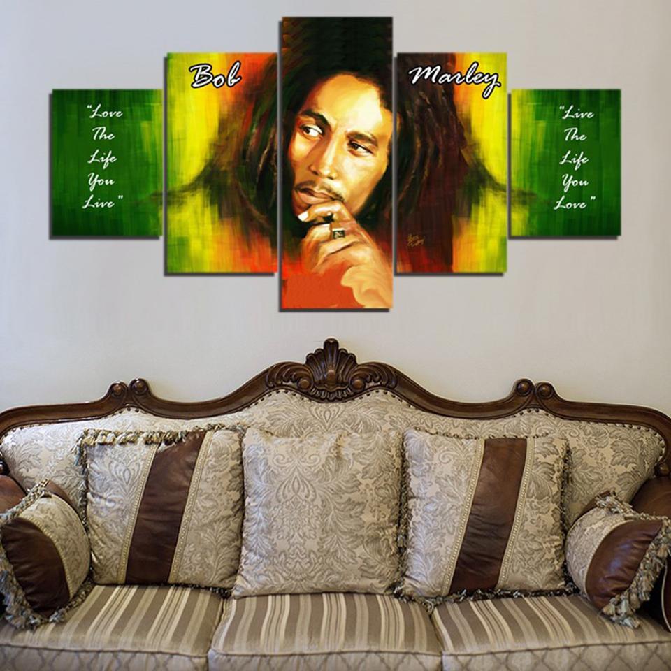 Wailing Wailers Reggae Originator Bob Marley Music – Famous Person Canvas Wall Art