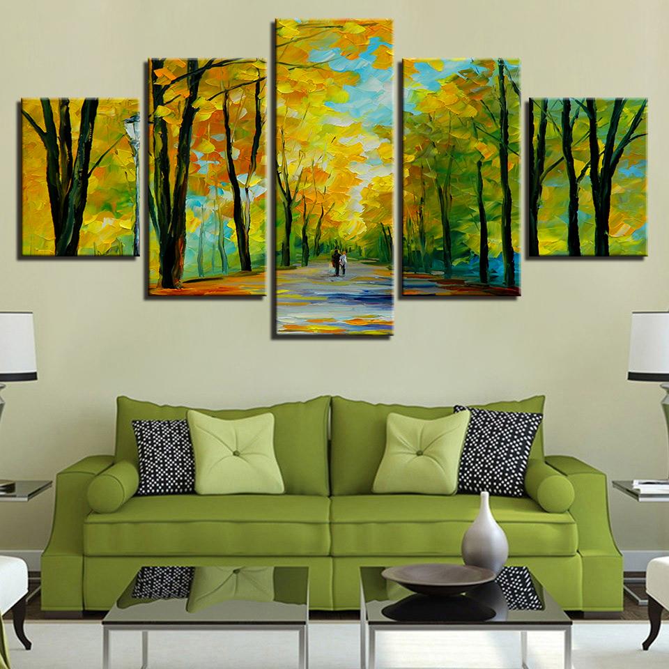 Walk In The Woods – Abstract Canvas Wall Art