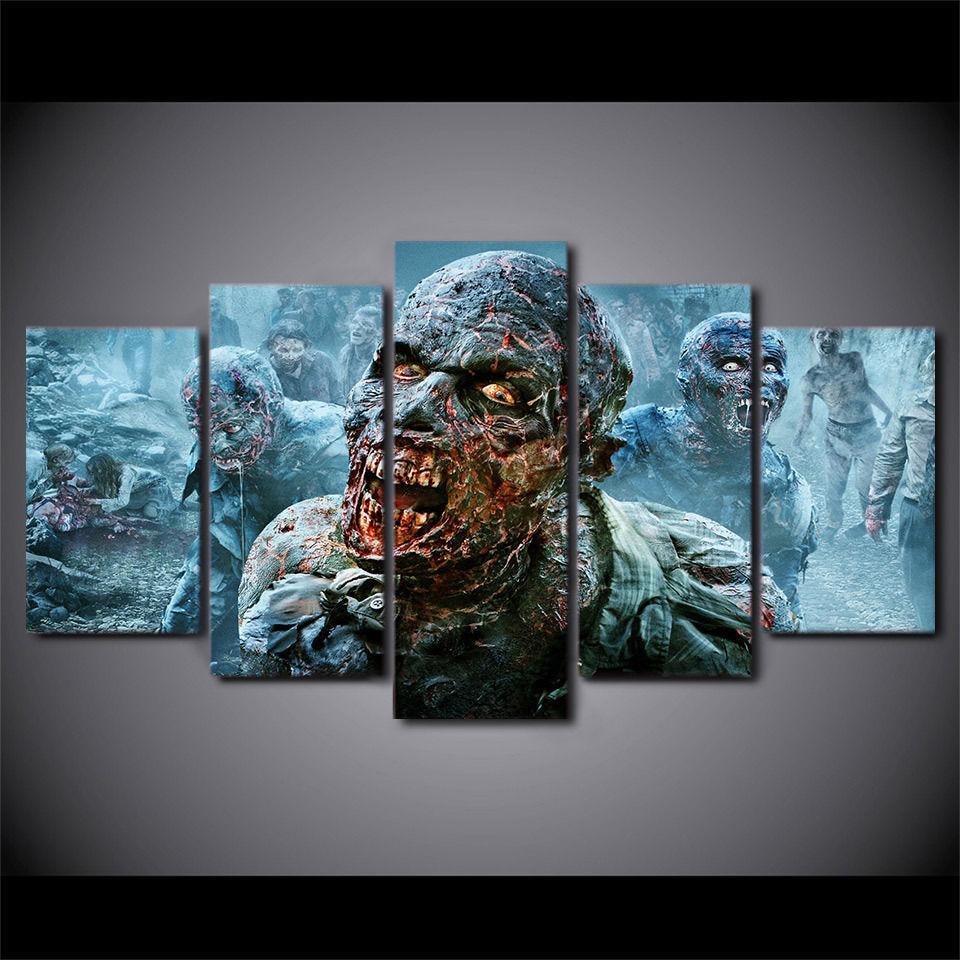 Walking Dead Zombies Movie – Movie Canvas Wall Art