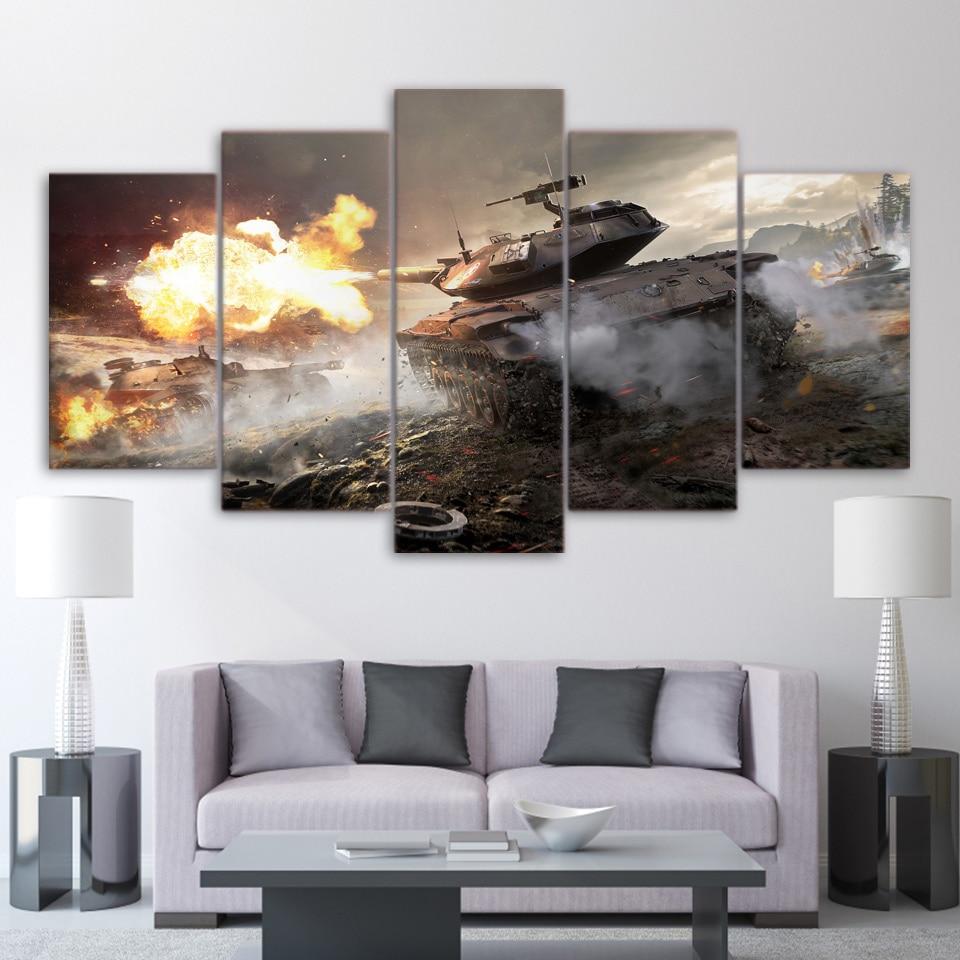 War World Of Tanks 02 – Gaming Canvas Wall Art