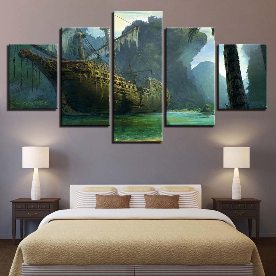 Warships Sea – Ocean Canvas Wall Art