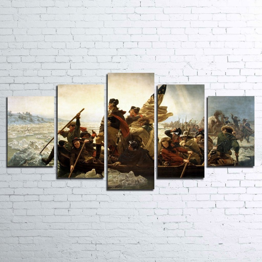 Washington Crossing The Delaware – Landscape Canvas Wall Art