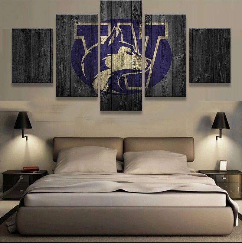 Washington Huskies Barn Wood – Sport Canvas Wall Art