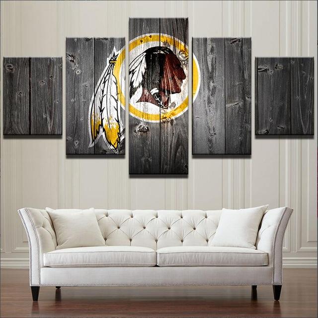 Washington Redskins Logo Sport Canvas Wall Art