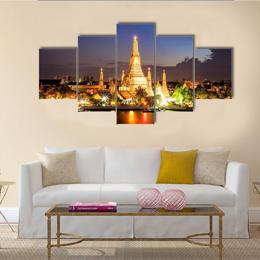 Wat Arun Temple In Bangkok – Nature Canvas Wall Art
