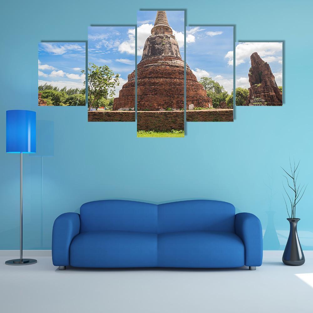 Wat Mahathat Temple In Thailand – Nature Canvas Wall Art