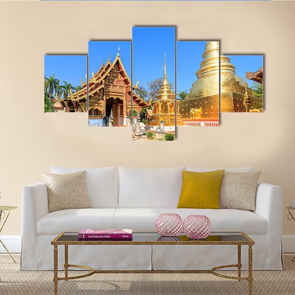 Wat Phra Singh Woramahawihan In Chiang Mai – Religion Canvas Wall Art
