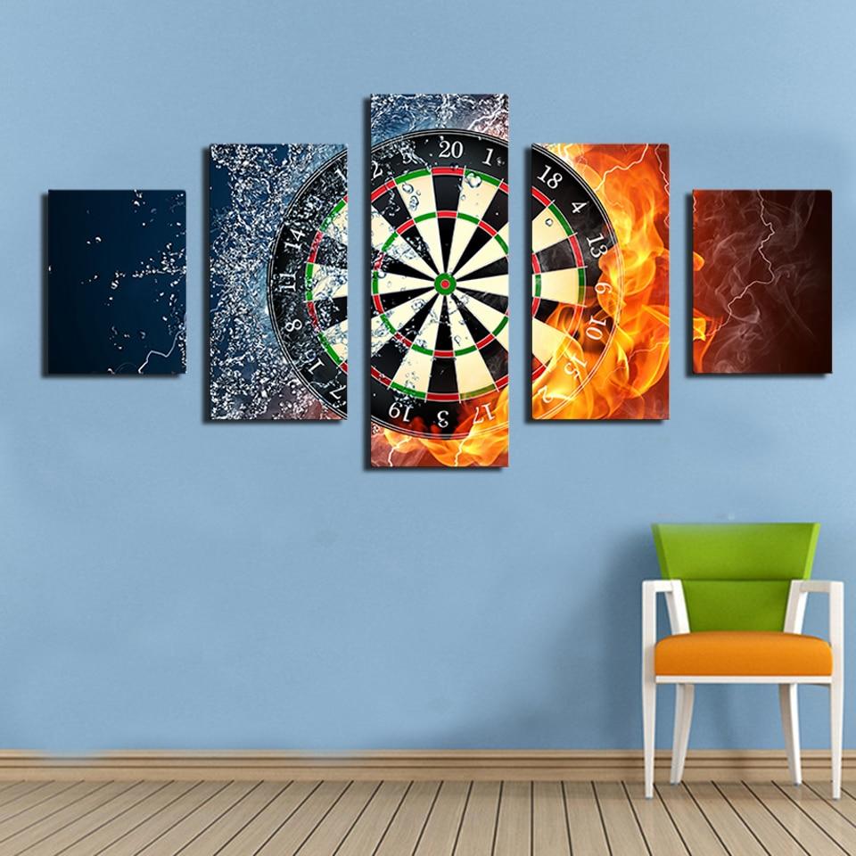 Water And Fire Darts – Gaming Canvas Wall Art