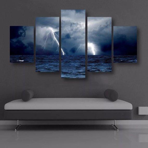 Water Storm – Nature Canvas Wall Art