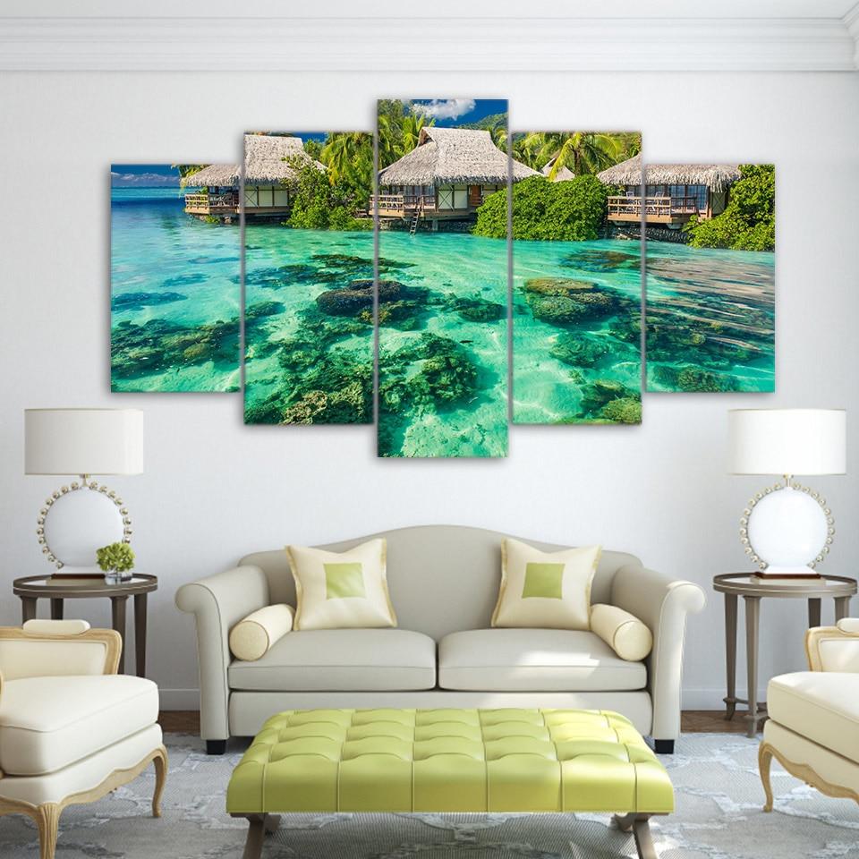 Water Tree Sky – Nature Canvas Wall Art