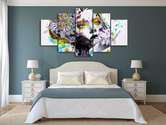 Watercolors Girl – Abstract Canvas Wall Art