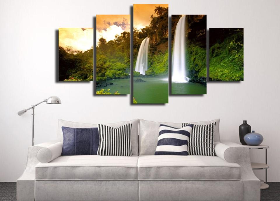 Waterdfall Bedroom – Nature Canvas Wall Art