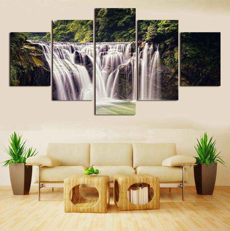 Waterfall In Motion – Nature Canvas Wall Art