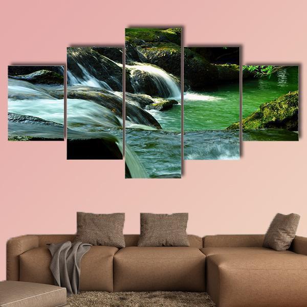 Waterfall In Thailand – Nature Canvas Wall Art