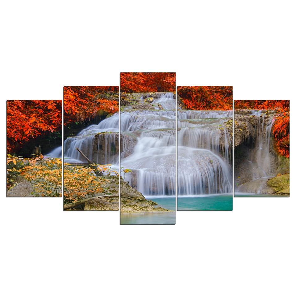 Waterfall Landscape 02 – Nature Canvas Wall Art