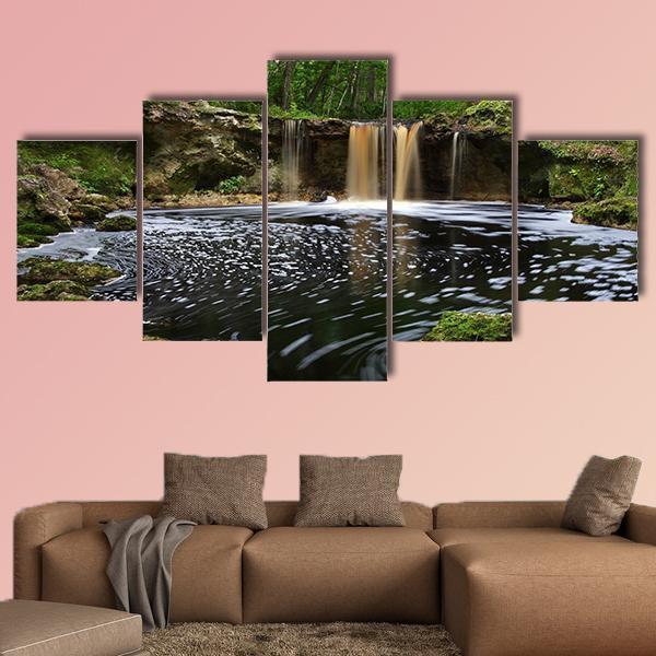 Waterfalls Along Falling Creek In Florida – Nature Canvas Wall Art