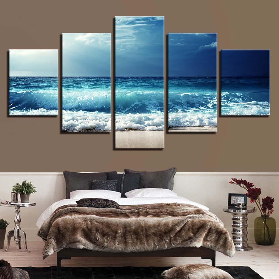 Waves Sea 1 – Space Canvas Wall Art