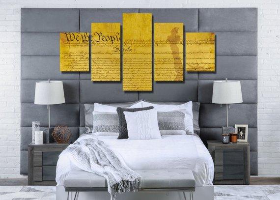 We The People – Abstract Canvas Wall Art