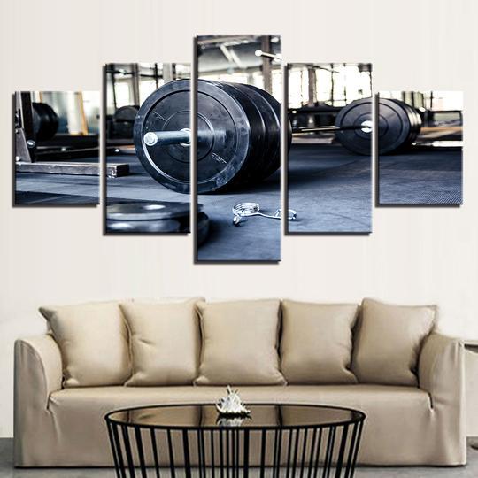 Weightlifting Gym – Sport Canvas Wall Art