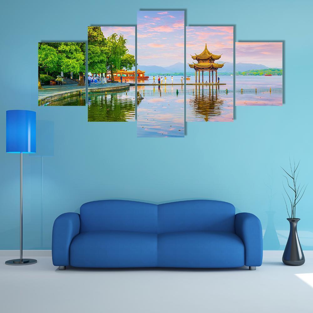 West Lake Hangzhou Scenery – Nature Canvas Wall Art