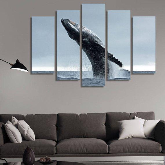 Whale 01 – Animal Canvas Wall Art