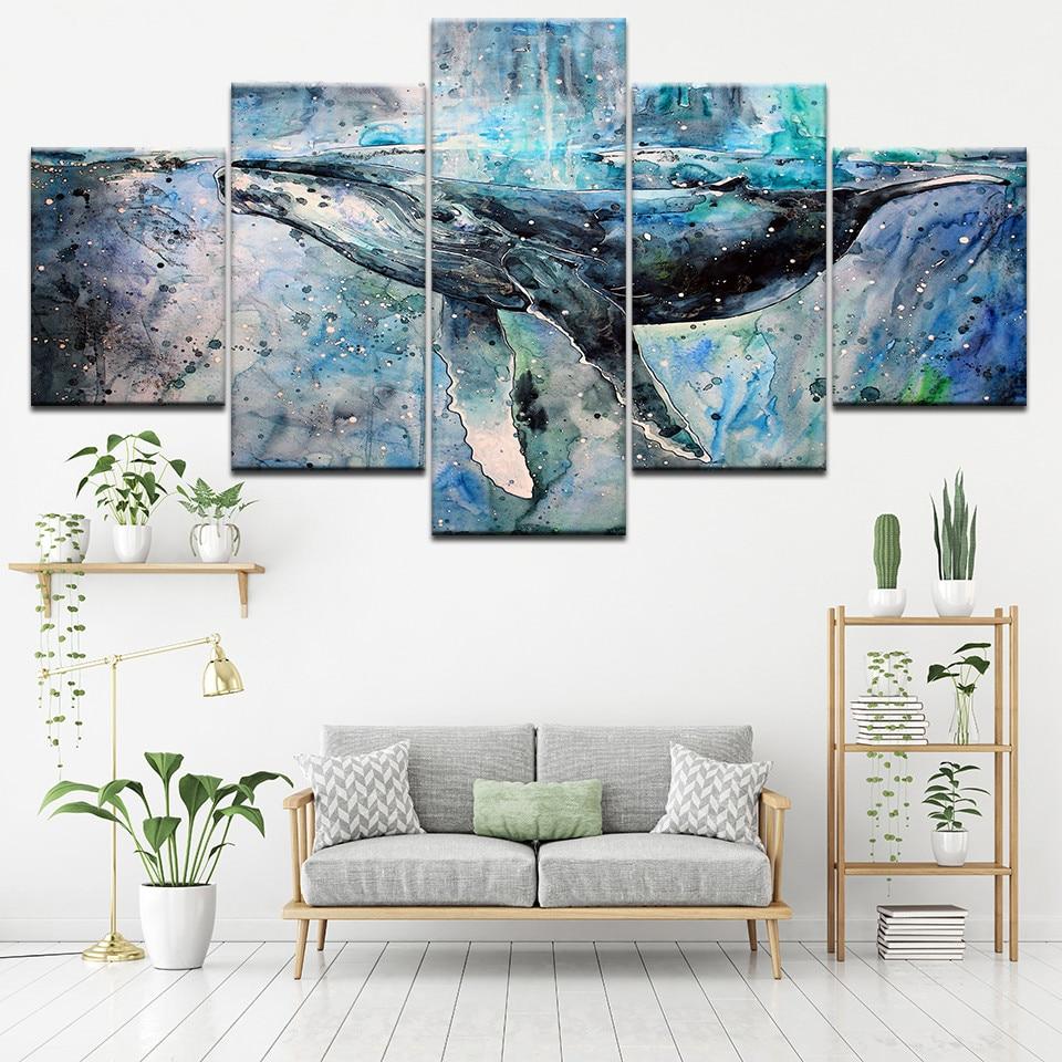 Whale 23 – Animal Canvas Wall Art