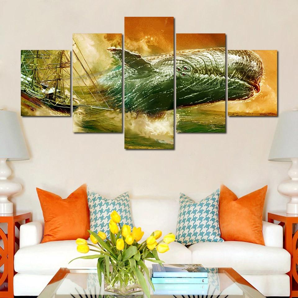 Whale 24 – Animal Canvas Wall Art