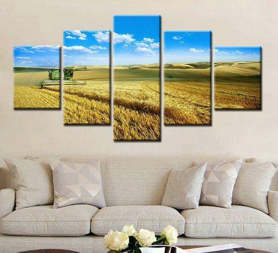 Wheat Harvest – Nature Canvas Wall Art