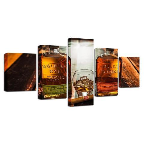 Whiskey 2 – Wine Canvas Wall Art