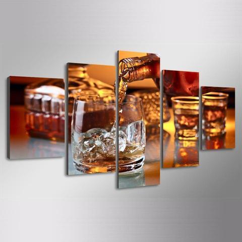 Whiskey – Wine Canvas Wall Art