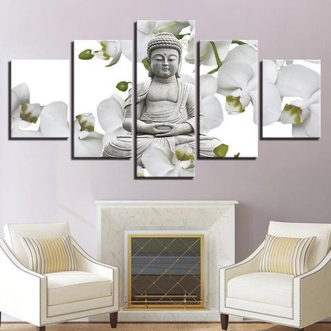 White Buddha – Religion Canvas Wall Art