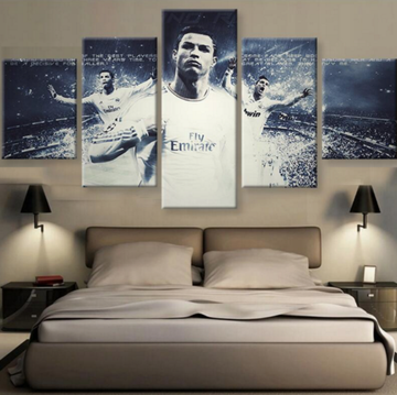 White Cristiano Ronaldo – Famous Person Canvas Wall Art
