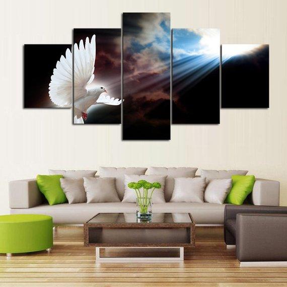 White Dove Holy Spirit – Animal Canvas Wall Art