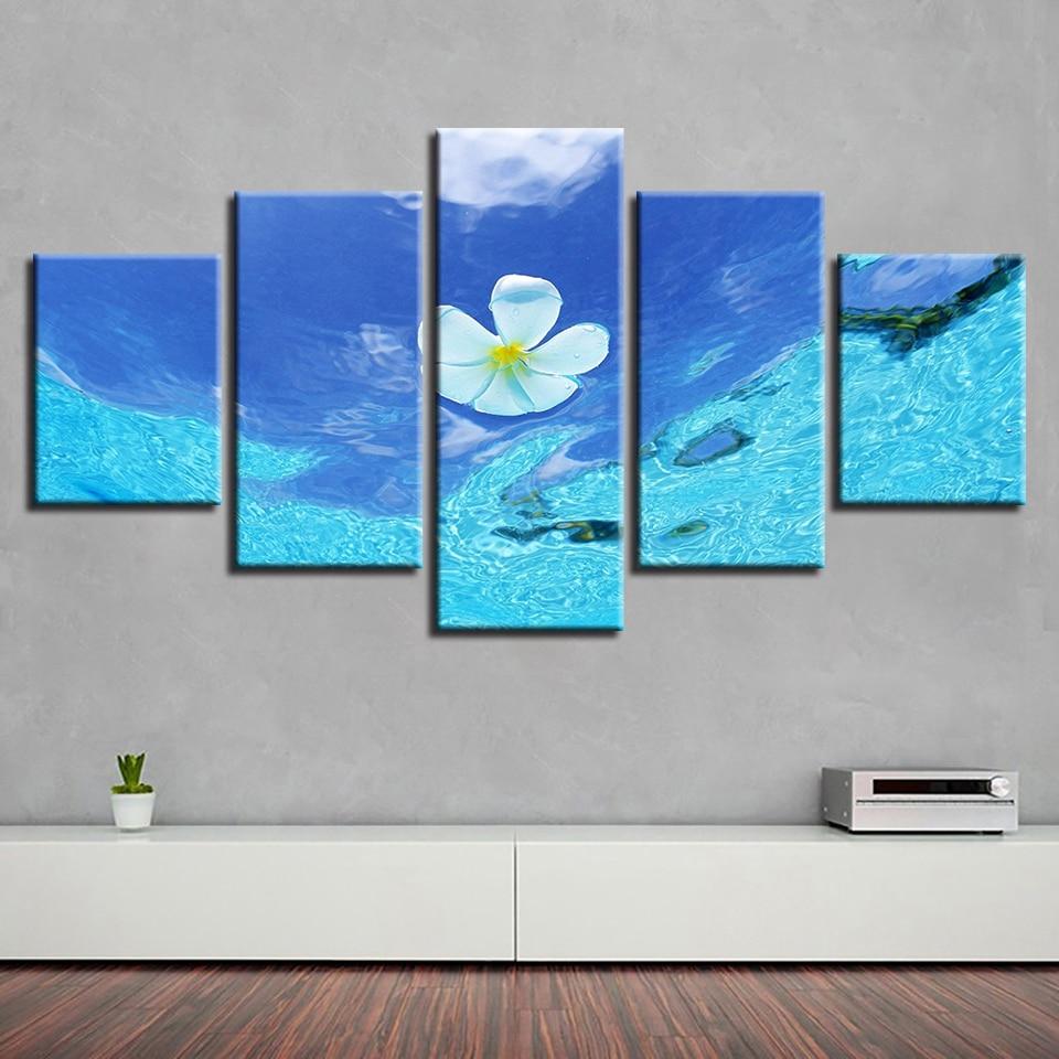 White Flowers – Nature Canvas Wall Art