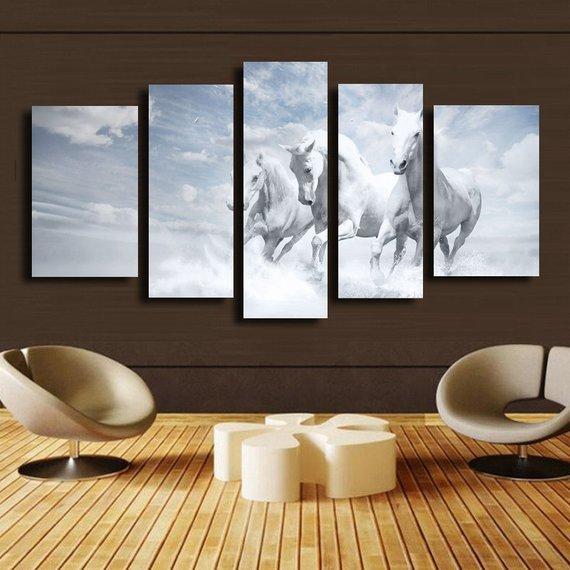White Horse 09 – Animal Canvas Wall Art