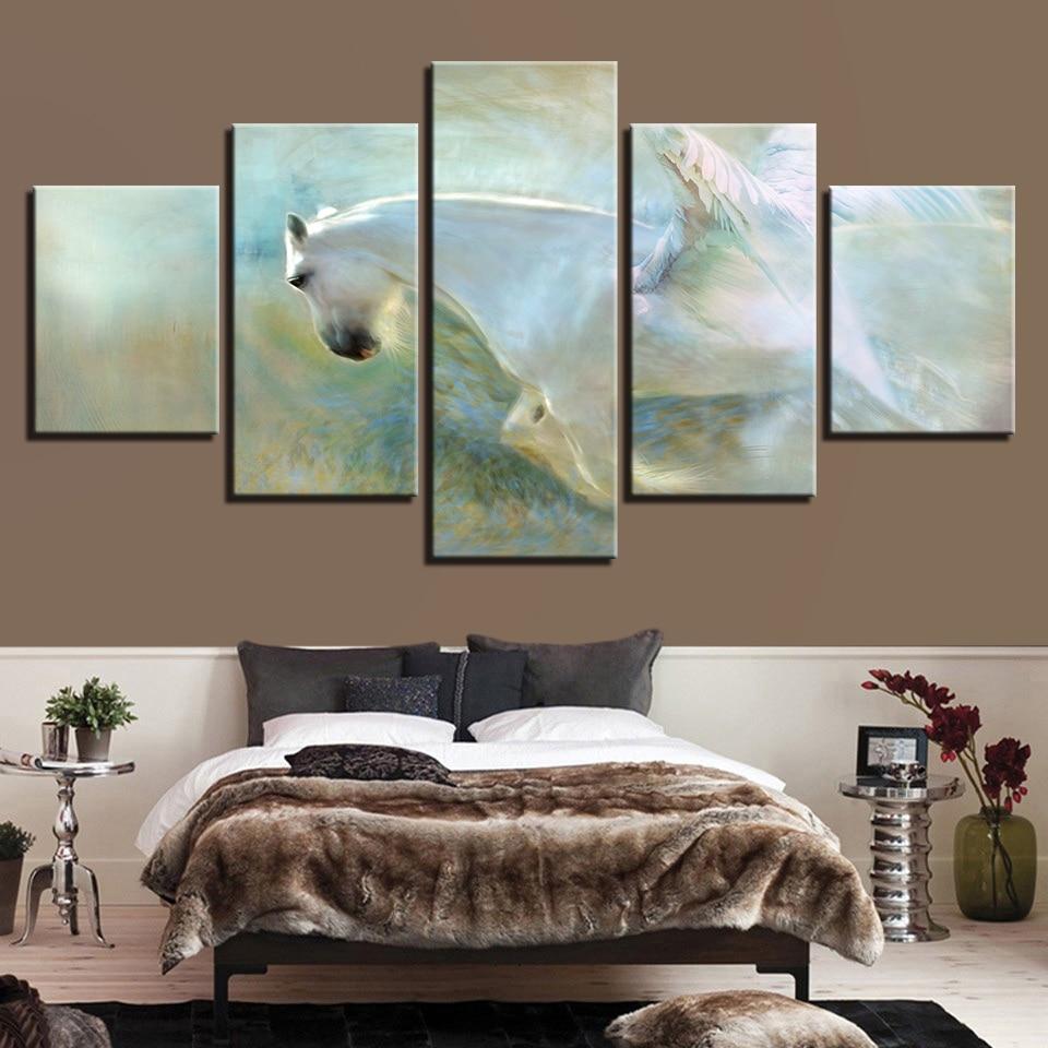 White Horse 10 – Animal Canvas Wall Art