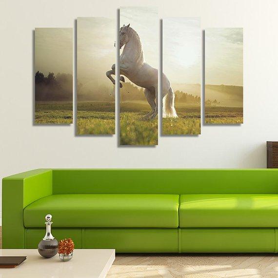 White Horse 11 – Animal Canvas Wall Art