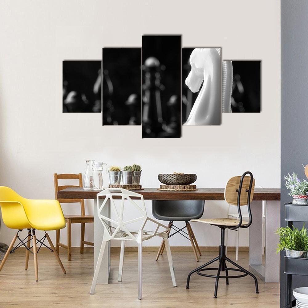 White Knight Chess – Gaming Canvas Wall Art