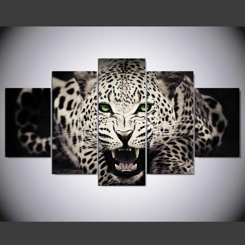 White Leopard Leopard – Animal Canvas Wall Art