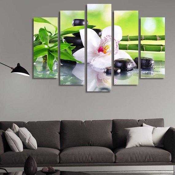 White Orchids – Nature Canvas Wall Art