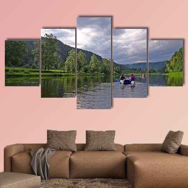 White River Rafting In Southern Urals – Sport Canvas Wall Art