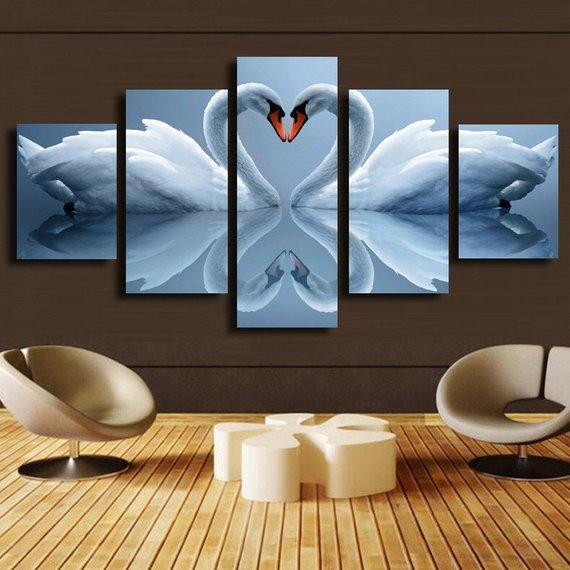 White Swan 02 – Animal Canvas Wall Art