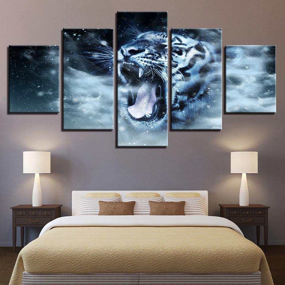 White Tiger 2 – Animal Canvas Wall Art