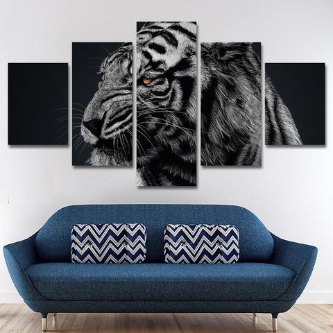 White Tiger – Animal Canvas Wall Art