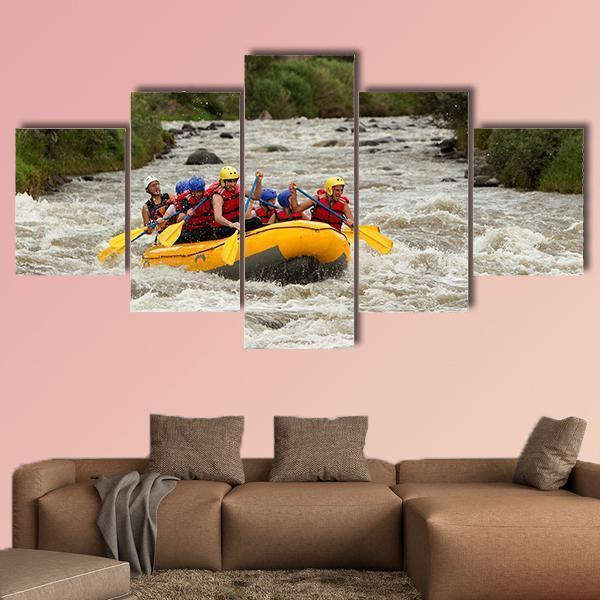 White Water River Rafting In Ecuador – Sport Canvas Wall Art