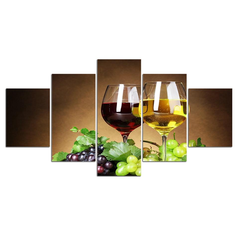 White Wine Grapes 01 – Wine Canvas Wall Art